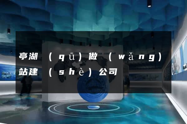 亭湖區(qū)做網(wǎng)站建設(shè)公司