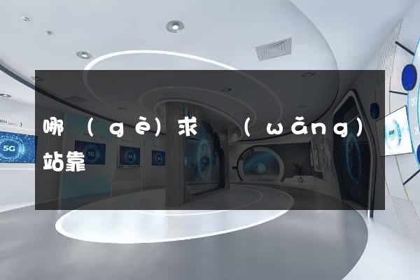 哪個(gè)求職網(wǎng)站靠譜