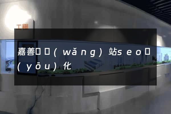 嘉善縣網(wǎng)站seo優(yōu)化