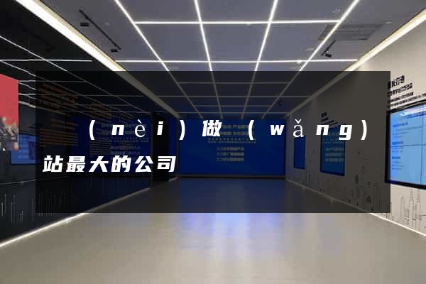 國內(nèi)做網(wǎng)站最大的公司