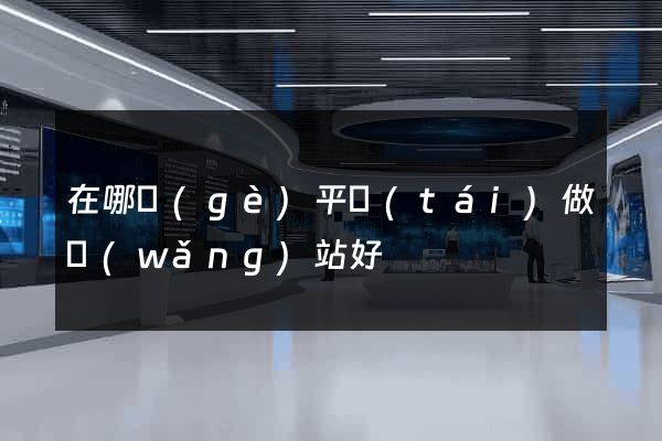 在哪個(gè)平臺(tái)做網(wǎng)站好