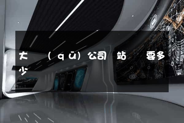 大觀區(qū)公司網站設計要多少錢