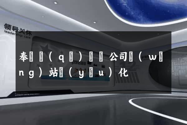 奉賢區(qū)設計公司網(wǎng)站優(yōu)化