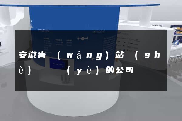 安徽省網(wǎng)站設(shè)計專業(yè)的公司