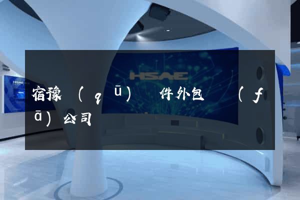 宿豫區(qū)軟件外包開發(fā)公司