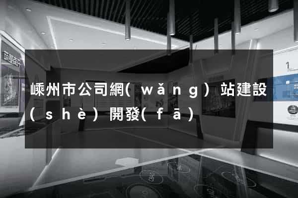 嵊州市公司網(wǎng)站建設(shè)開發(fā)