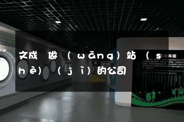 文成縣做網(wǎng)站設(shè)計(jì)的公司