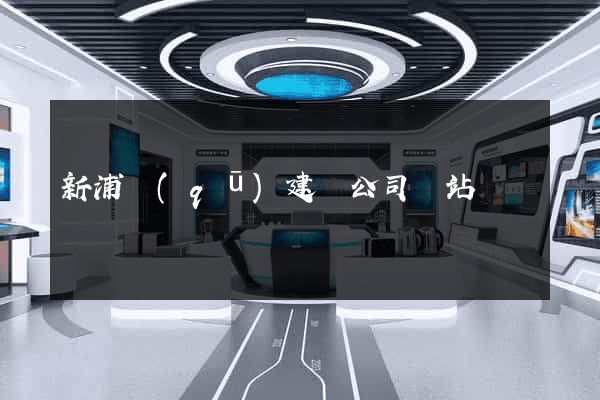 新浦區(qū)建設公司網站