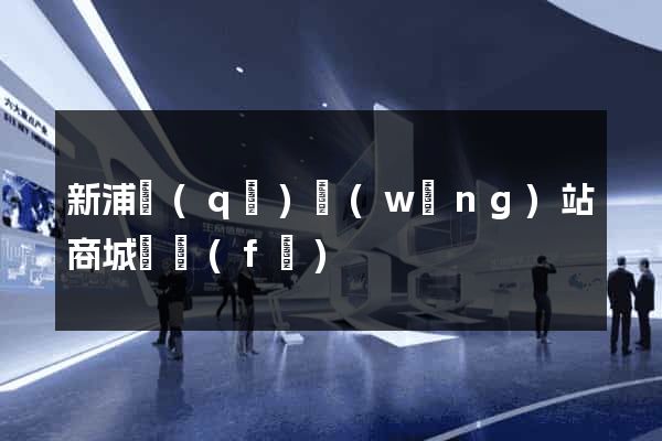 新浦區(qū)網(wǎng)站商城開發(fā)