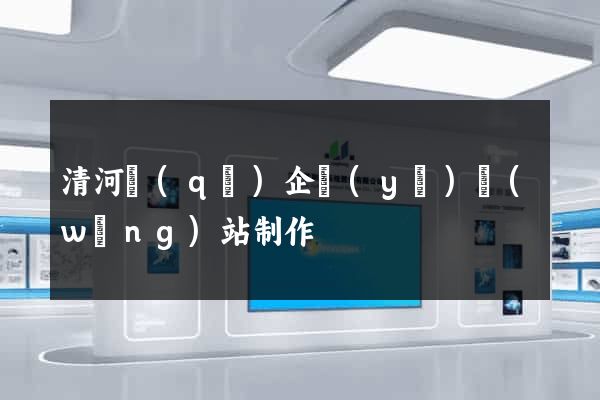 清河區(qū)企業(yè)網(wǎng)站制作