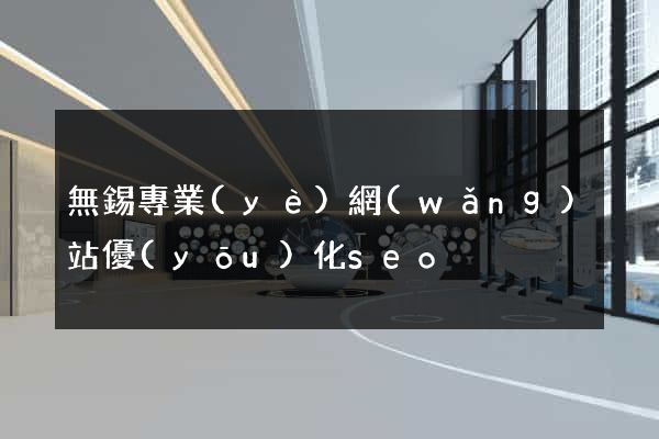 無錫專業(yè)網(wǎng)站優(yōu)化seo