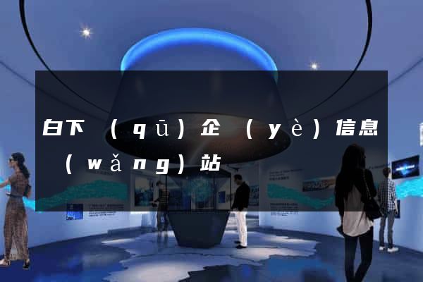 白下區(qū)企業(yè)信息網(wǎng)站