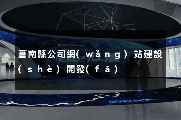 蒼南縣公司網(wǎng)站建設(shè)開發(fā)